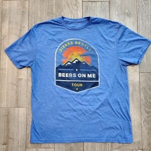 Dierks Bentley Beers on Me Tour‎ blue T-Shirt